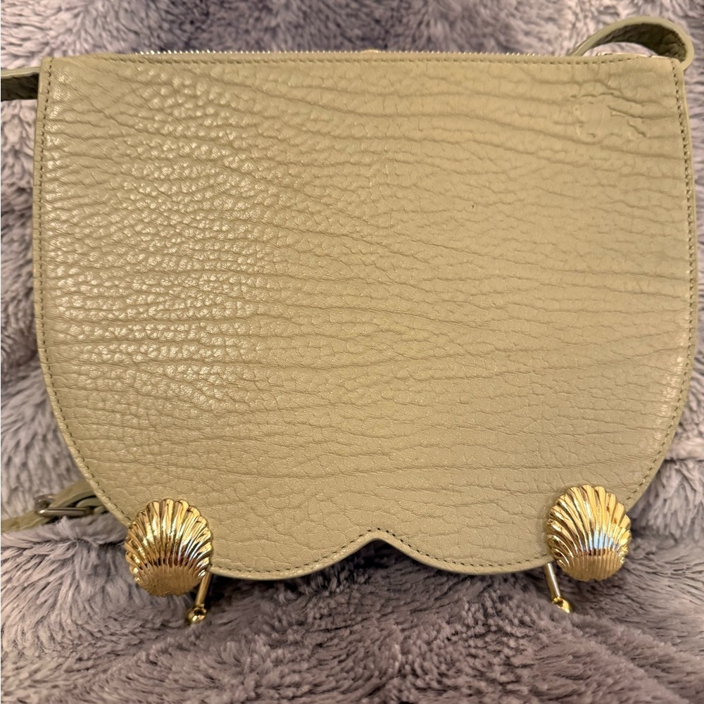 Burberry Textured Leather Mini Chess Shoulder Bag/Pouch NWT